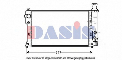 AKS DASIS 161300n -  Радиатор, охлаждение двигателя